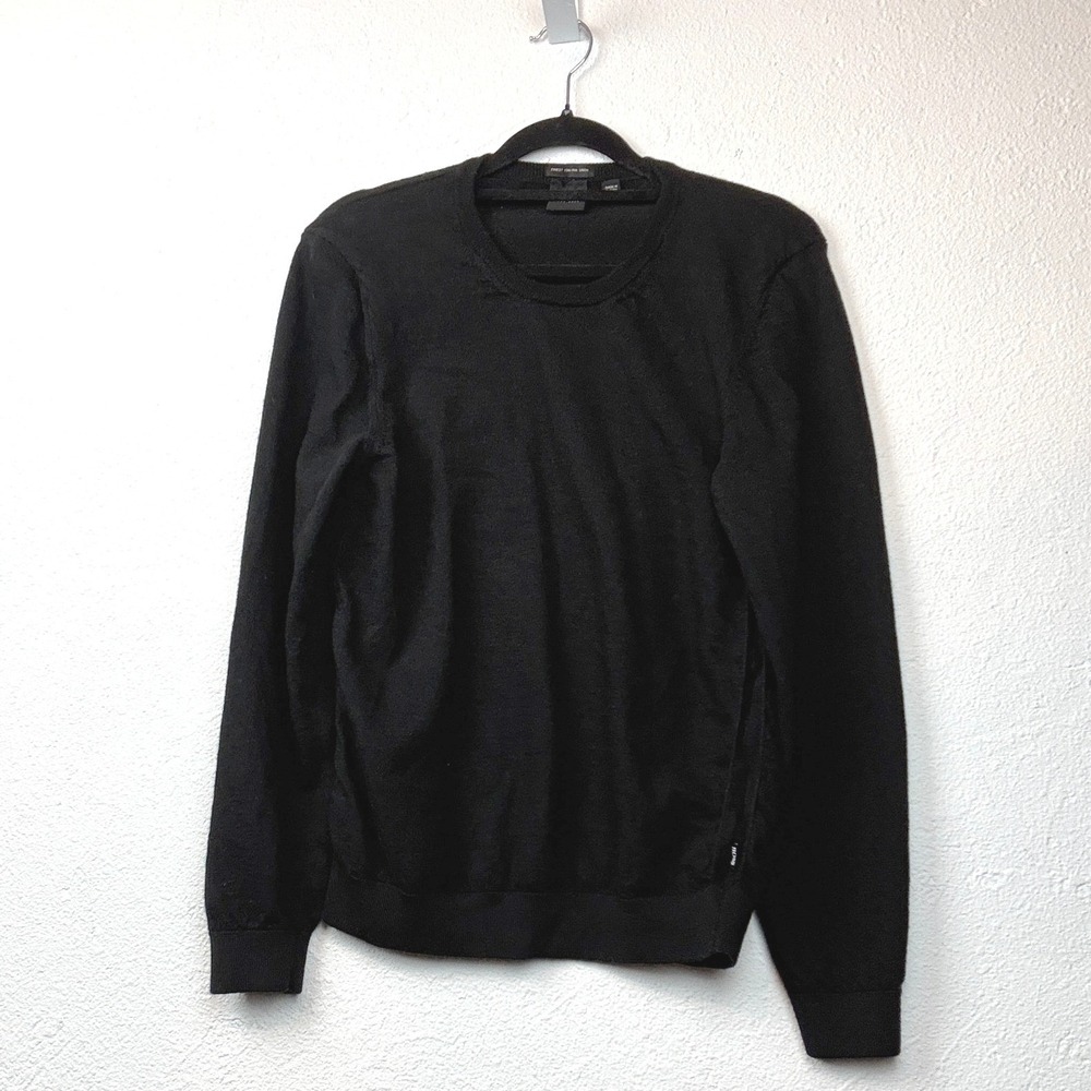 Hugo Boss Black Crew Neck Sweater - M - Italian Yarn Wool Minimalist Classic